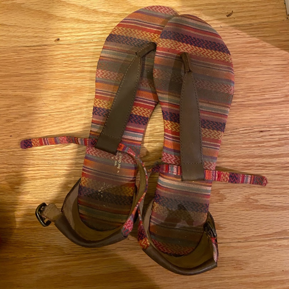 Toms strap multi colored sandals